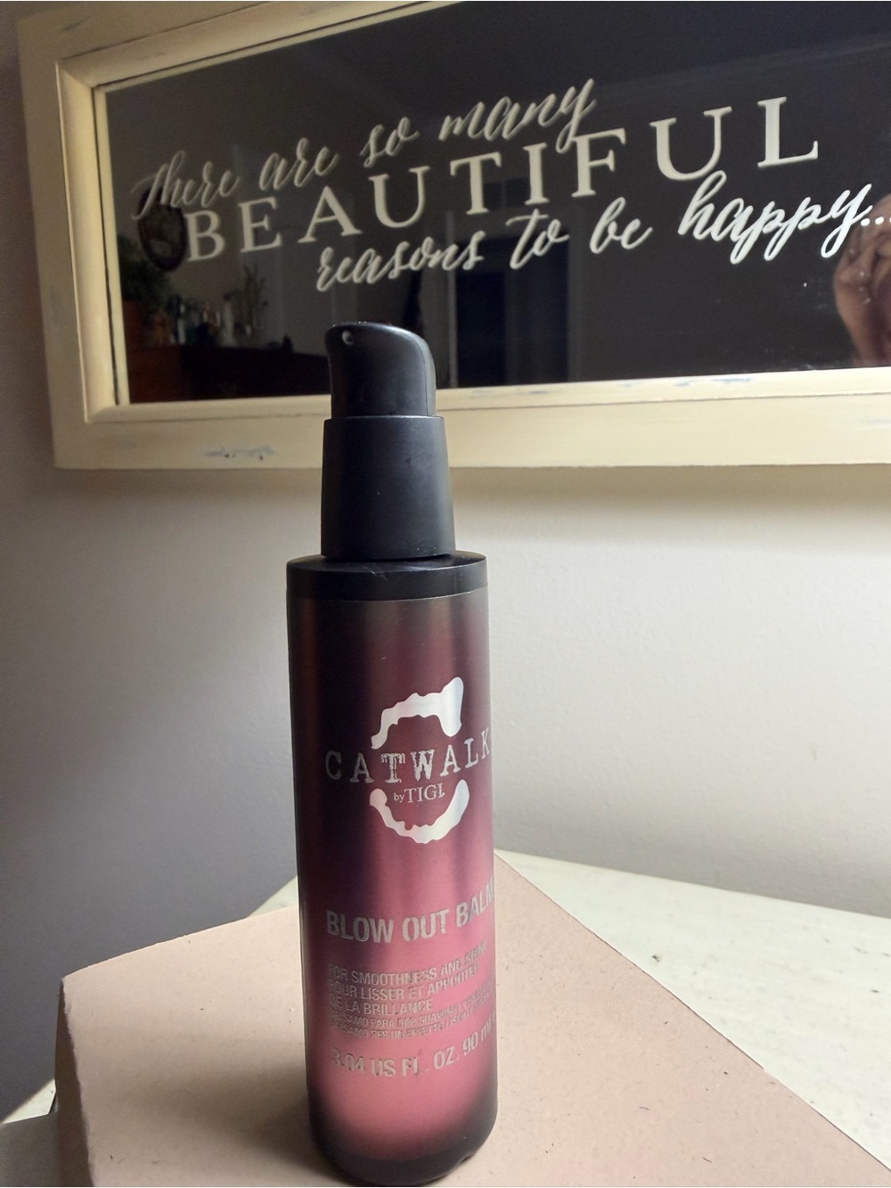 TIGI Catwalk Blow Out Balm Pink and Black Pump Bottle